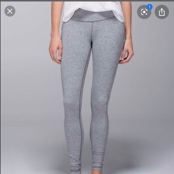 heathered grey lululemon leggings